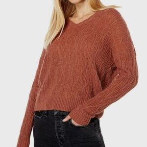 Madewell Alna V-Neck Sweater Size Large